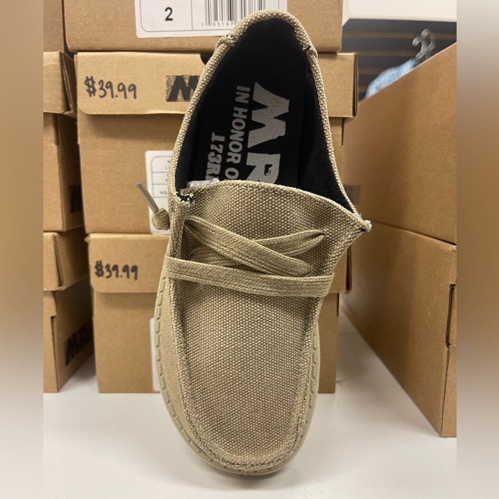 Canvas style slip on comfortable, no tie shoes
